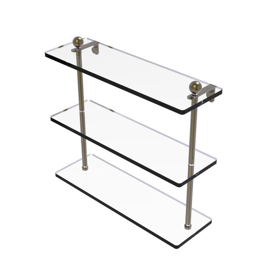 Allied Brass Prestige Regal Antique Brass Brass Bathroom Shelf at Lowes.com