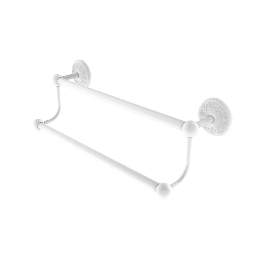 Allied Brass Prestige Monte Carlo 36-in Double Matte White Wall Mount Double Towel Bar