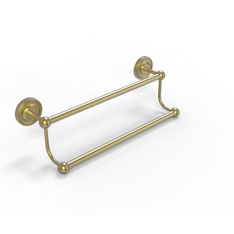 Allied Brass Prestige Regal 24-in Double Satin Brass Wall Mount Double Towel Bar