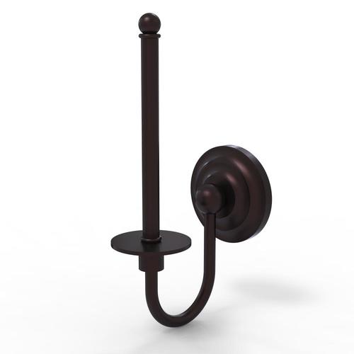 Allied Brass Que New Antique Bronze Wall Mount Single Post Toilet Paper