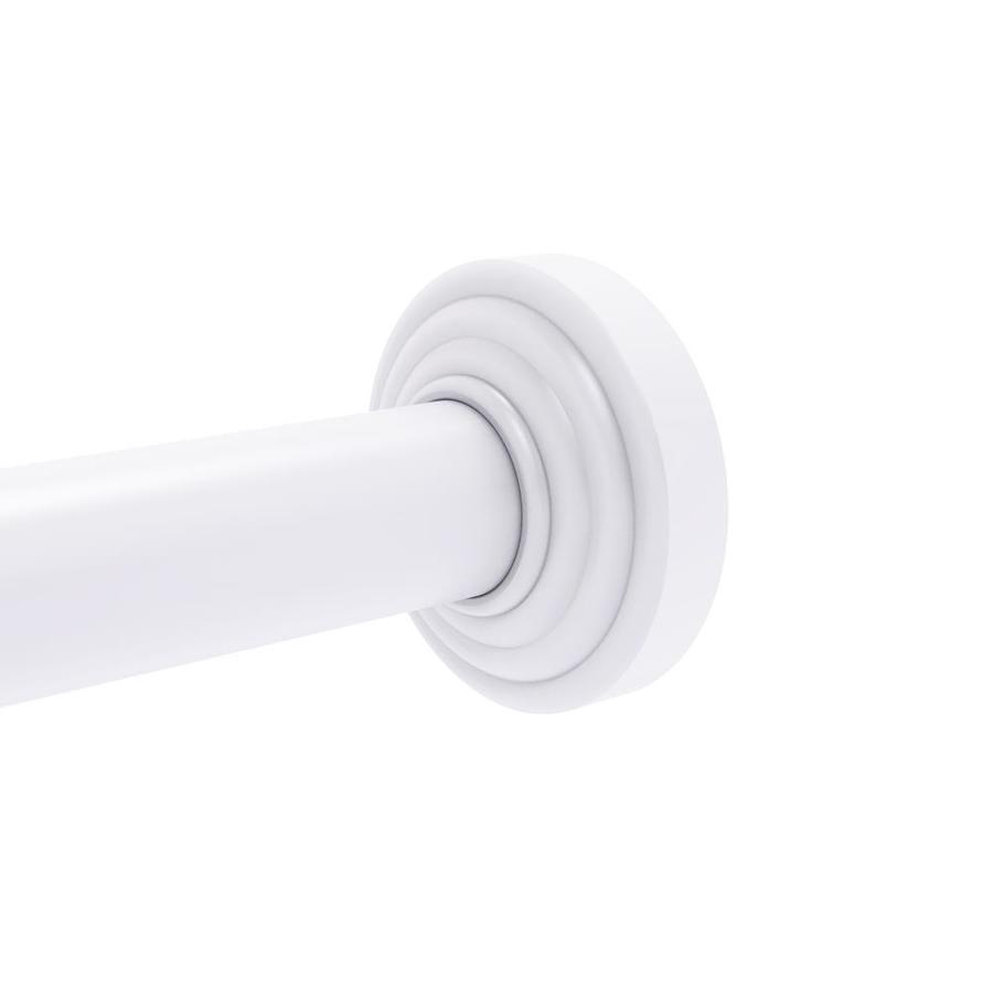 Allied Brass Waverly Place Matte White Brass Flanges in the Shower Rod Parts department at