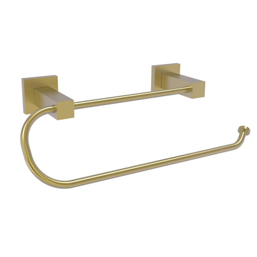 Allied Brass Metal Mounted Satin Brass Paper Towel Holder in the Paper Towel Holders department