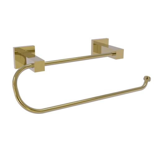 Allied Brass Metal Mounted Unlacquered Brass Paper Towel Holder in the