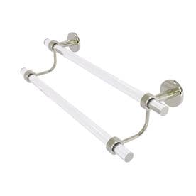 Allied Brass Clearview 36-in Double Polished Nickel Wall Mount Double Towel Bar