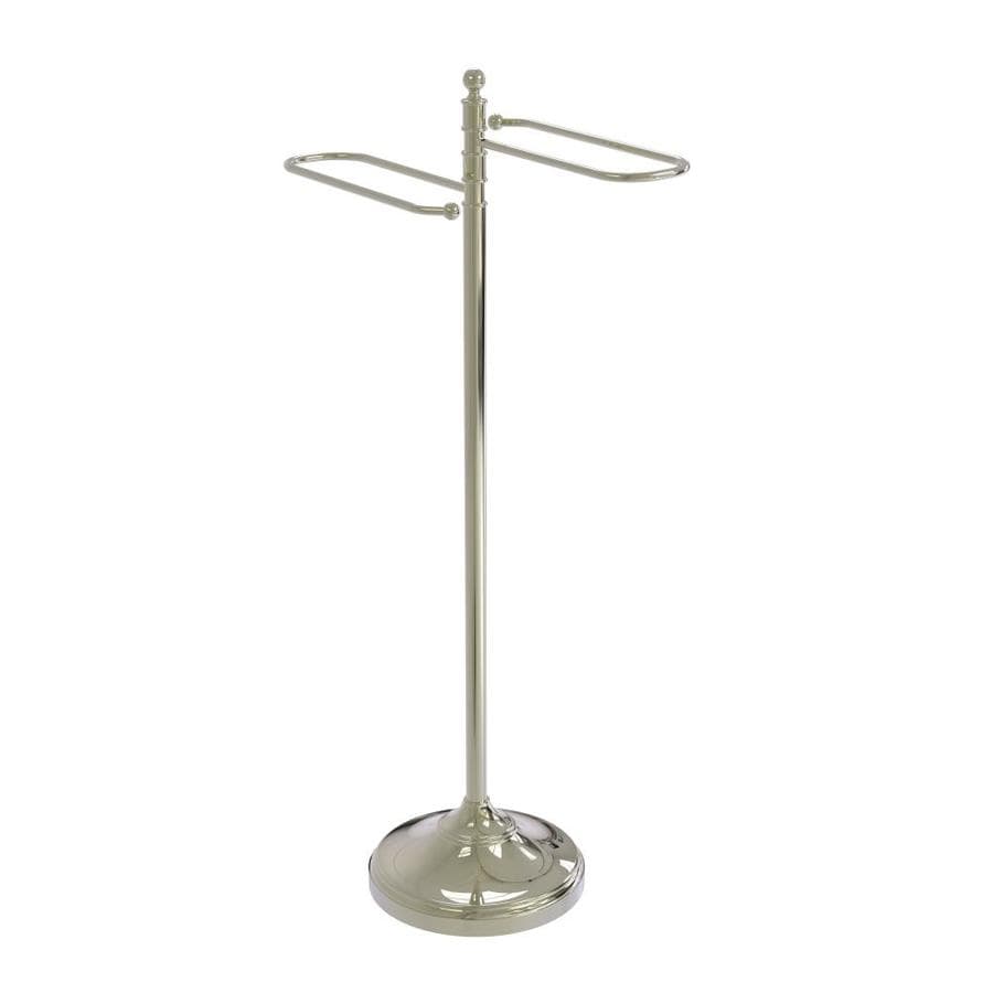 Allied Brass Polished Nickel Freestanding Towel Rack at