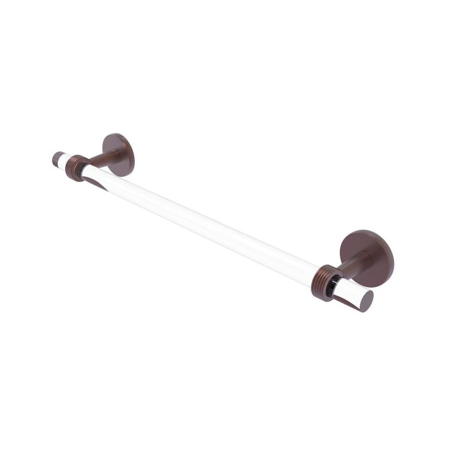 Allied Brass CV-24CD-UNL Clearview Collection Recessed Toilet Paper Holder with Dotted Accents Unlacquered Brass