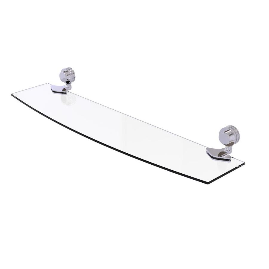 Allied Brass Venus 1Tier Polished Chrome Bathroom Shelf at