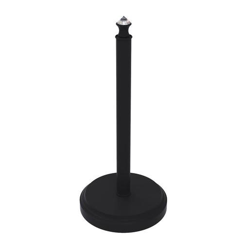 Allied Brass Metal Freestanding Matte Black Paper Towel Holder at