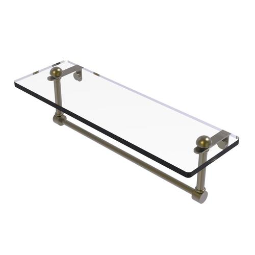 Allied Brass Antique Brass 1Tier Brass Wall Mount Bathroom Shelf in