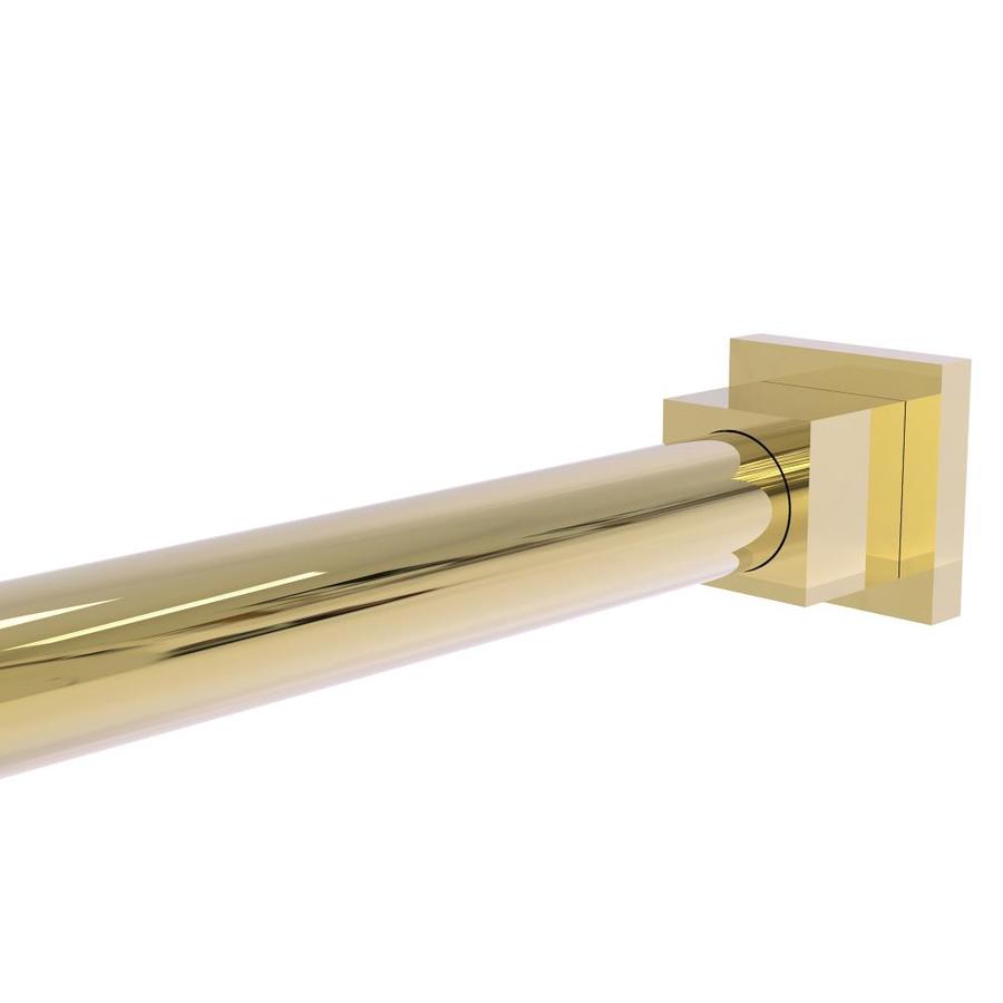 Allied Brass Montero Collection Shower Rod Brackets in Unlacquered Brass