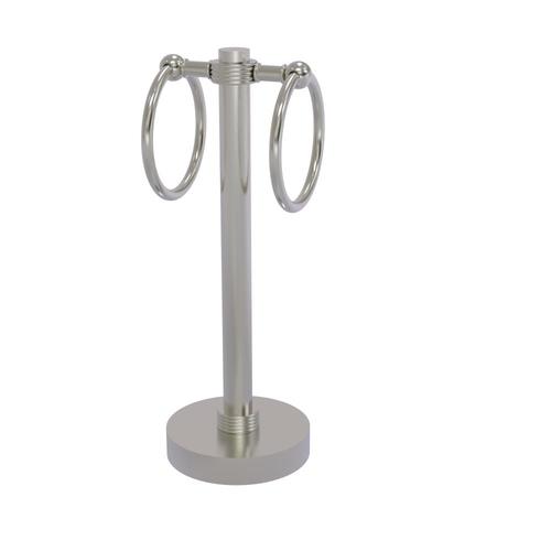 Allied Brass Satin Nickel Freestanding Countertop Towel Ring At