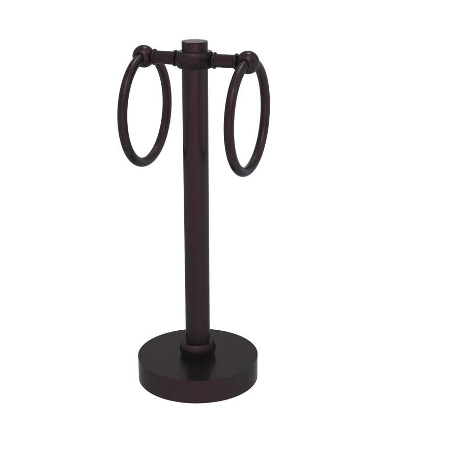Allied Brass Antique Bronze Freestanding Countertop Towel Ring At
