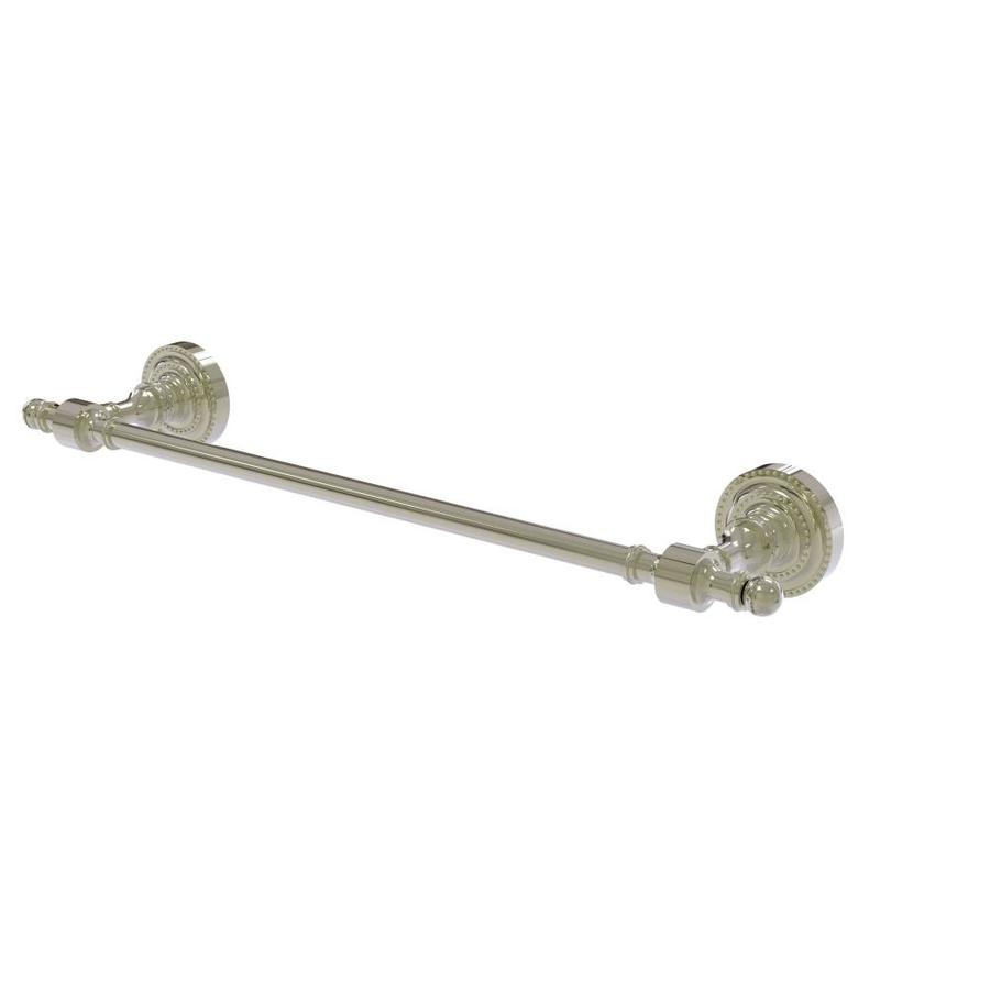 Allied Brass Retro Dot 24-in Polished Nickel Wall Mount Single Towel Bar