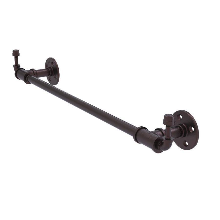 Allied Brass Pipeline 36-in Antique Bronze Wall Mount Single Towel Bar