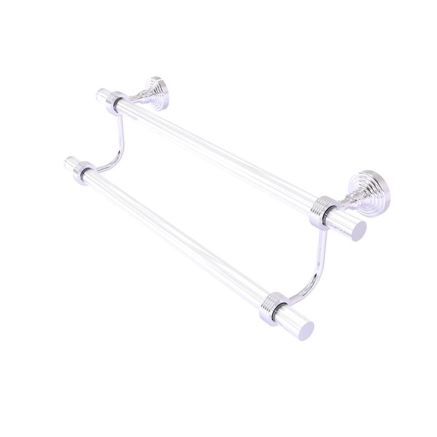 Allied Brass PG-72G-24-CA Pacific Grove Collection 24 Inch Double Towel Bar with Groovy Accents Antique Copper
