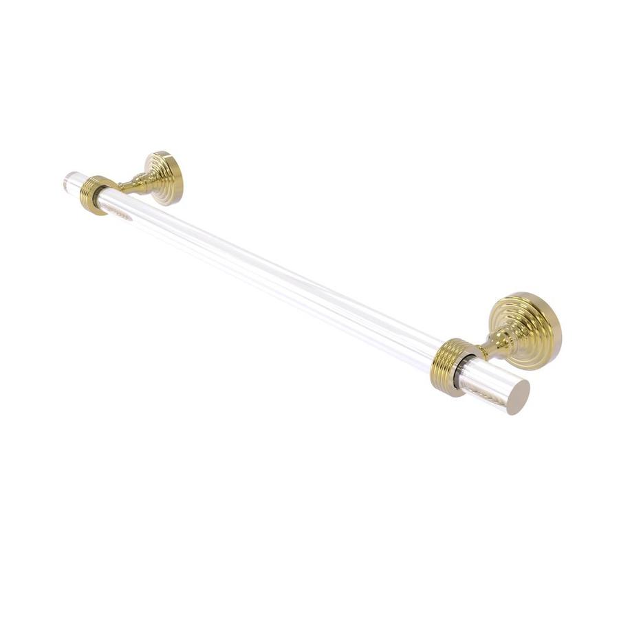 Allied Brass Pacific Grove 36-in Unlacquered Brass Wall Mount Single Towel Bar