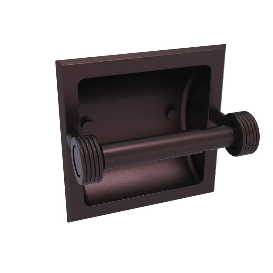 Allied Brass Continental Antique Bronze Recessed Double Post Toilet