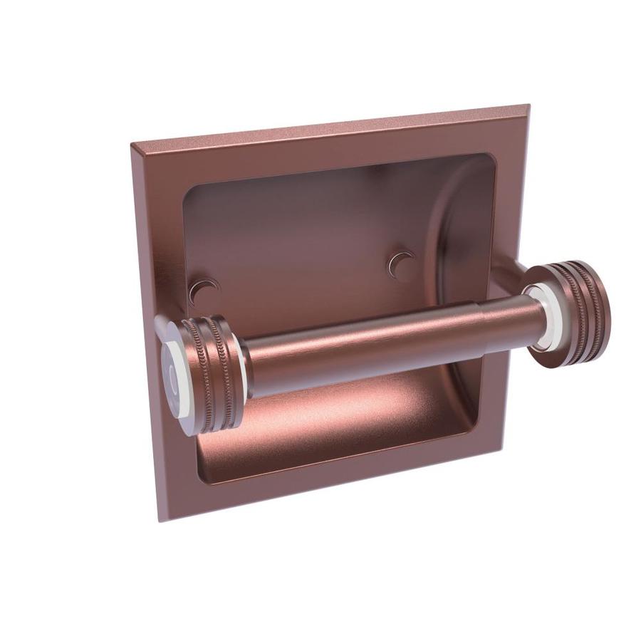 copper coloured toilet roll holder