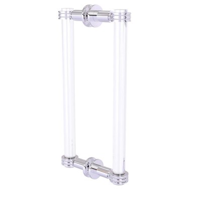 Matte Gray Allied Brass 405-12BB Contemporary 12 Inch Back Shower Door Pull