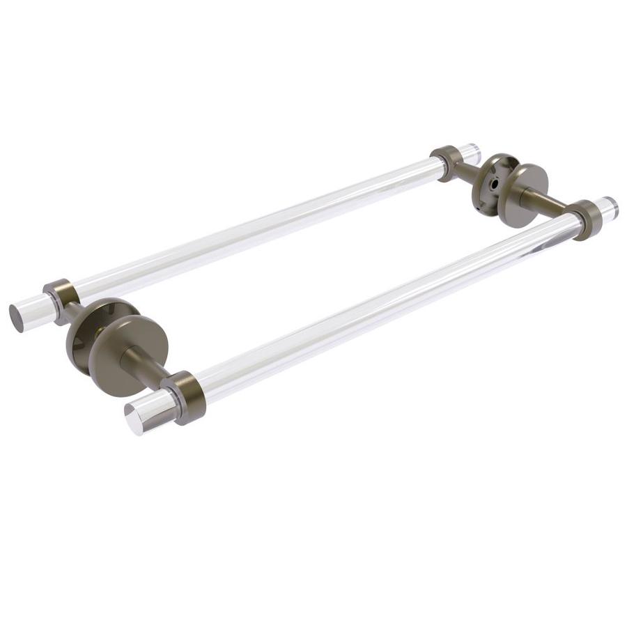 Allied Brass CV-406D-8BB-SCH Clearview Collection 8 Inch Back Shower Door Pull with Dotted Accents Satin Chrome
