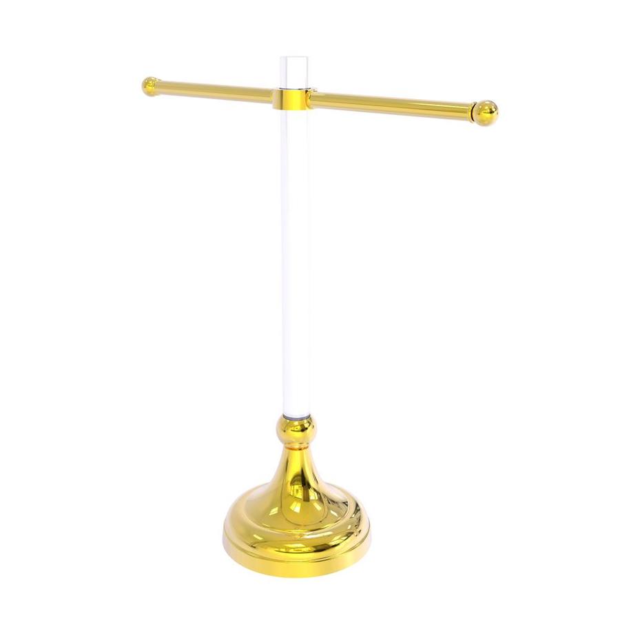 Allied Brass Pacific Grove Collection Free Standing Guest Towel Stand in Polished Brass