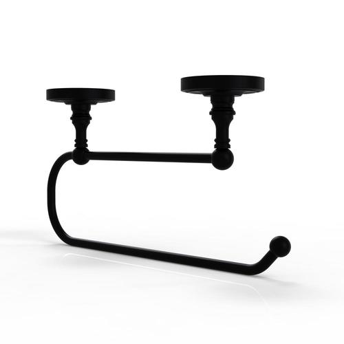 Allied Brass Metal Mounted Matte Black Paper Towel Holder in the Paper
