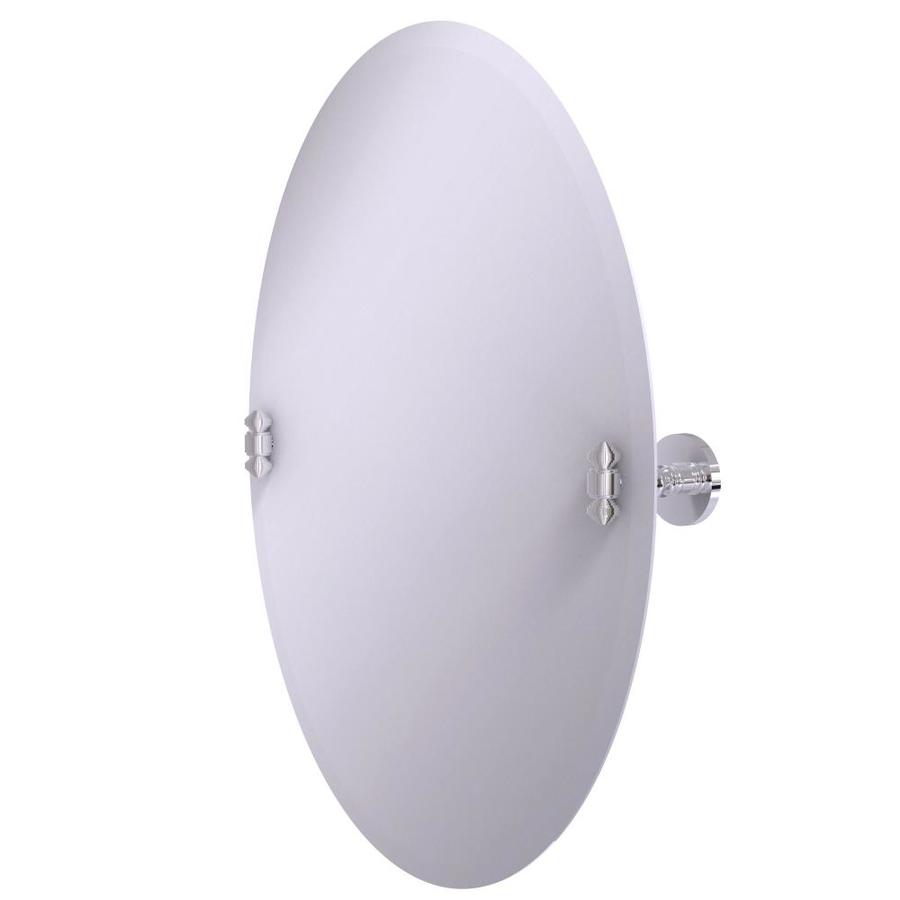 Allied Brass Southbeach 21in Polished Chrome Oval Frameless Bathroom