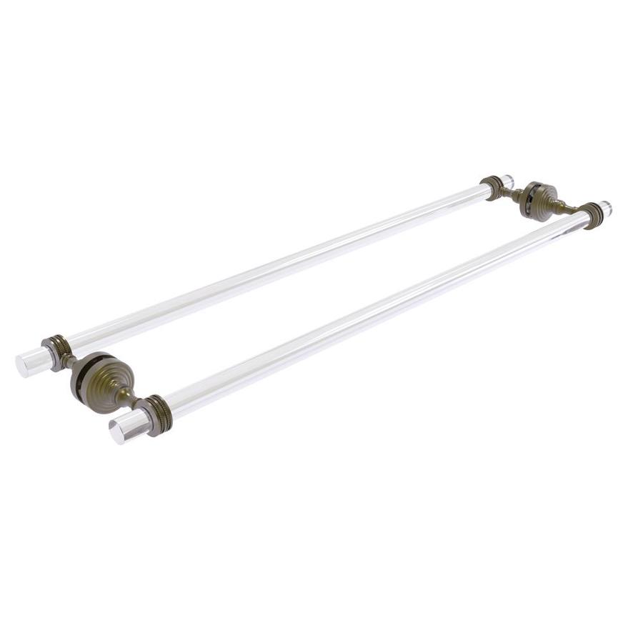 Allied Brass Pacific Grove 30-in Double Antique Brass Wall Mount Double Towel Bar