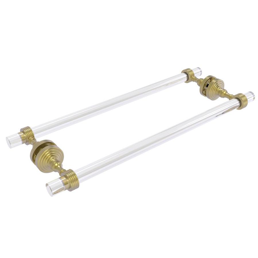 Allied Brass Pacific Grove 18-in Double Satin Brass Wall Mount Double Towel Bar