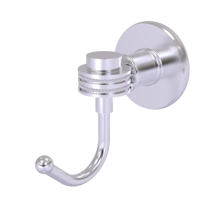 Allied Brass Continental Single Hook Satin Chrome Towel Hook in the ...