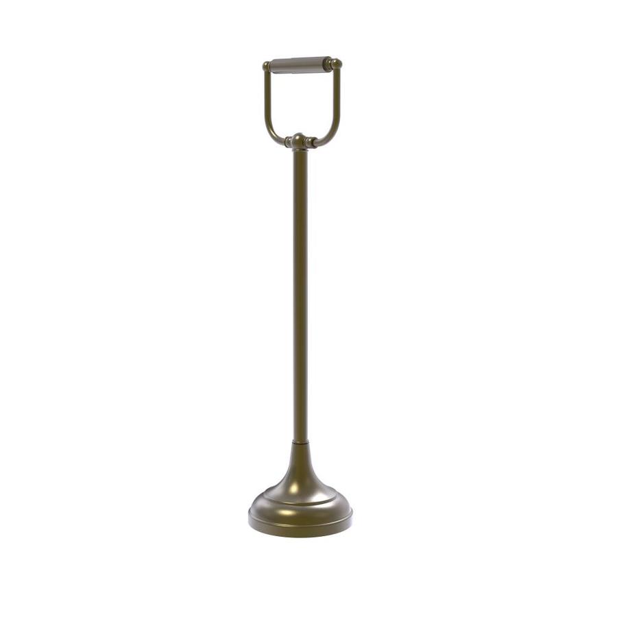 Allied Brass Antique Brass Freestanding Double Post Toilet Paper