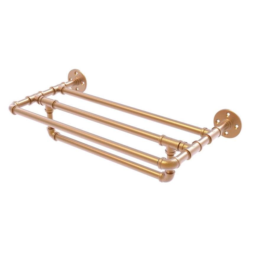 Allied Brass Pipeline Brushed Bronze Wall Mount Towel Rack