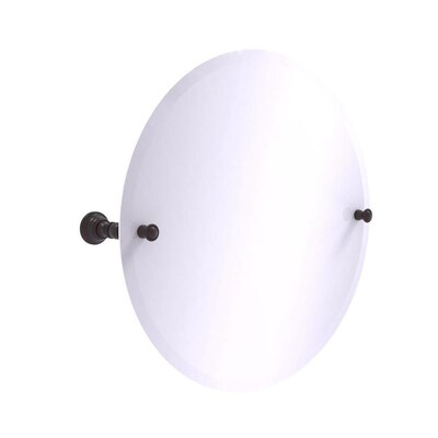 Allied Brass Ina Collection Frameless Round Tilt Mirror
