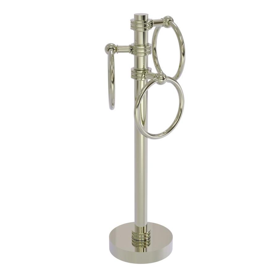 Allied Brass Vanity Top 3 Towel Ring Guest Towel Holder with Dotted