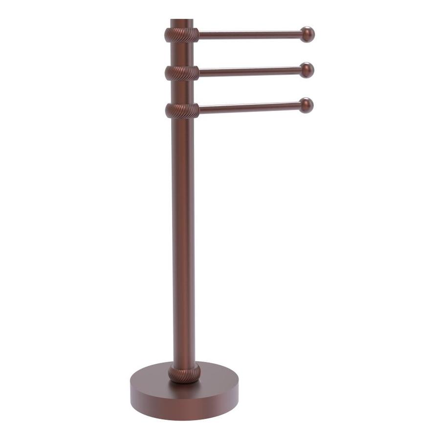 Allied Brass Antique Copper Freestanding Towel Rack at