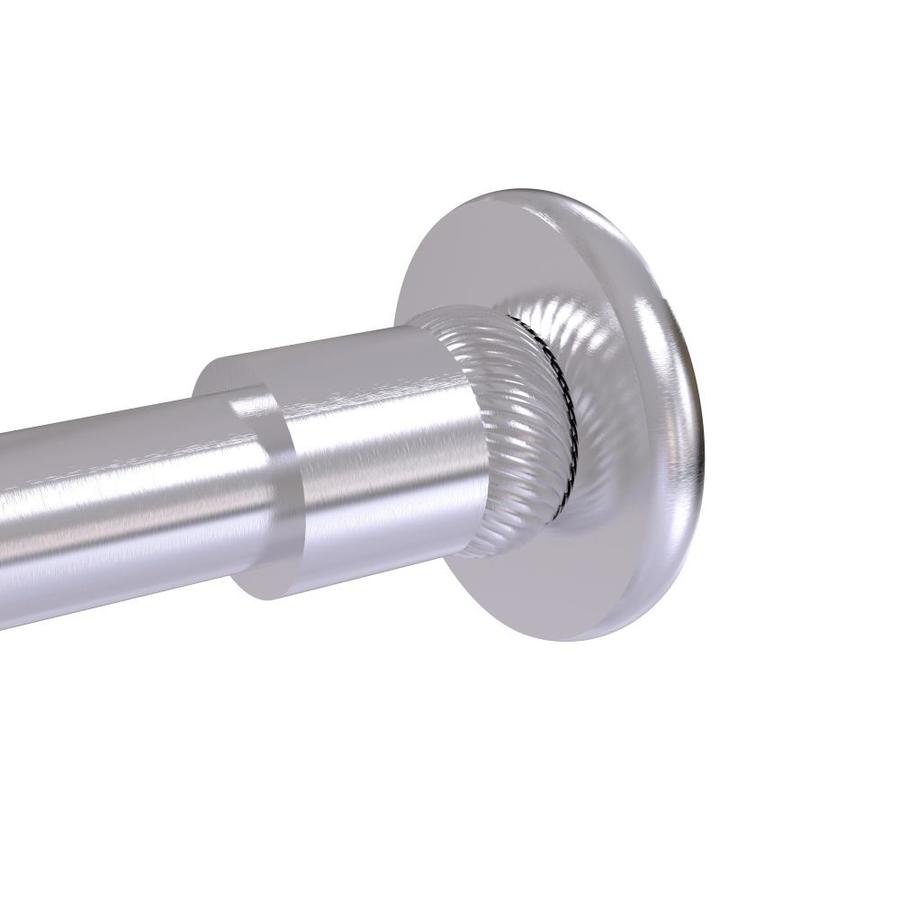 Allied Brass Shower Curtain Rod Brackets In Satin Chrome At Lowes Com