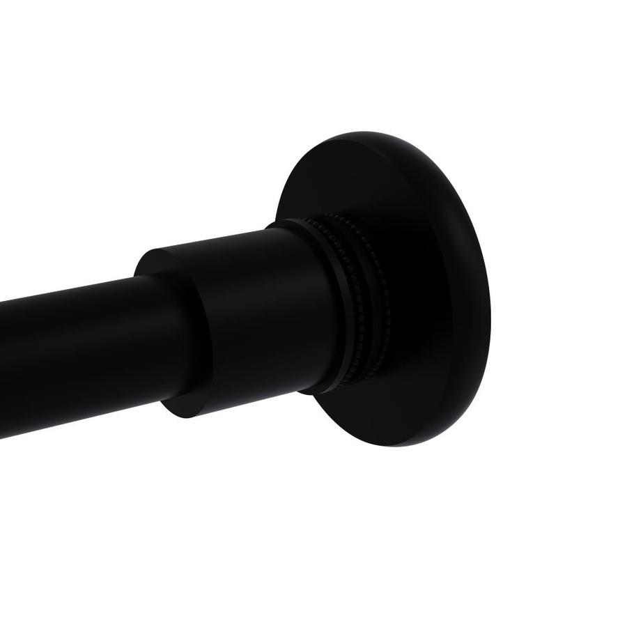 Allied Brass Shower Curtain Rod Brackets in Matte Black in the Shower Rod Parts department at
