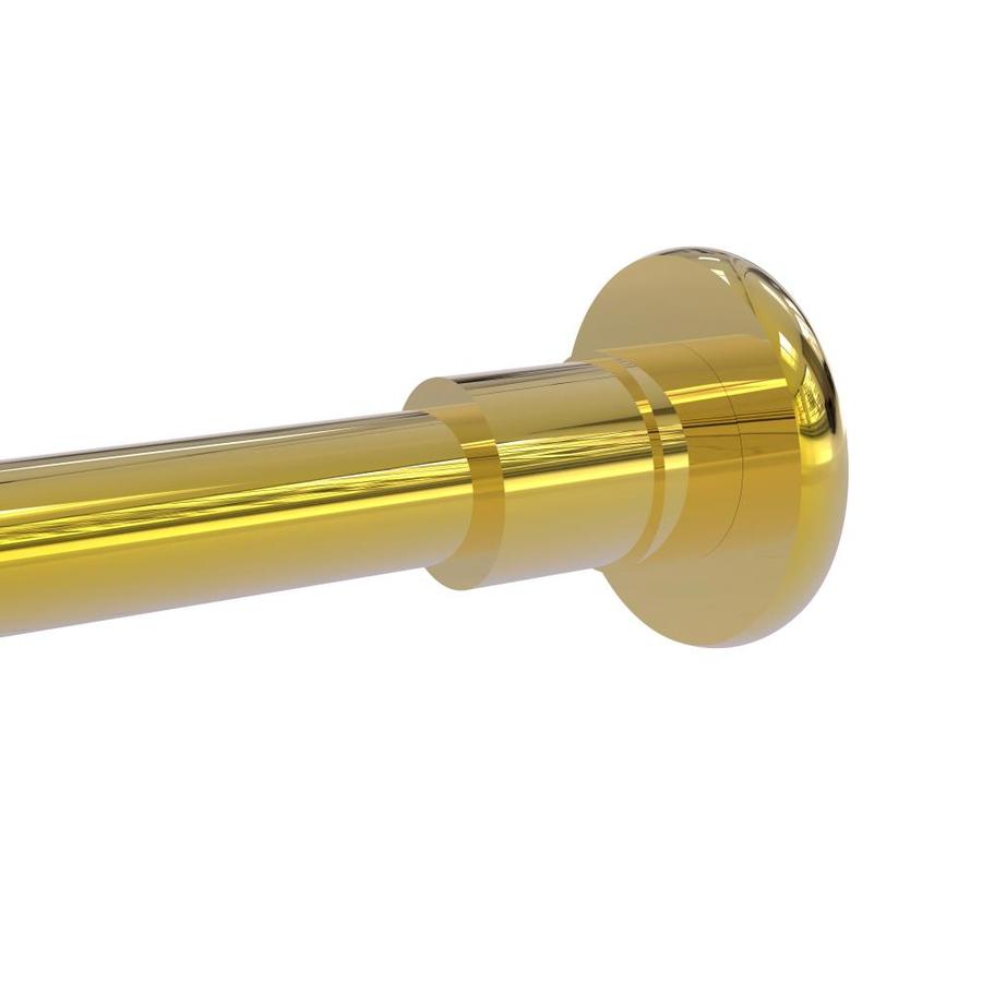 Allied Brass Shower Curtain Rod Brackets in Polished Brass in the Shower Rod Parts department at
