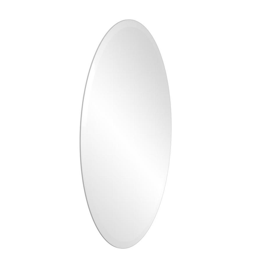 Allied Brass 21in Oval Frameless Bathroom Mirror at