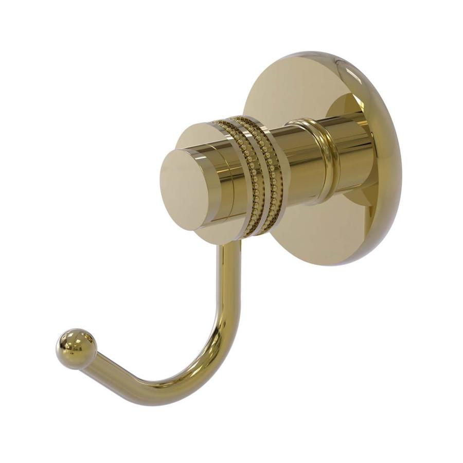 Allied Brass Mercury Single Hook Unlacquered Brass Towel Hook in the ...