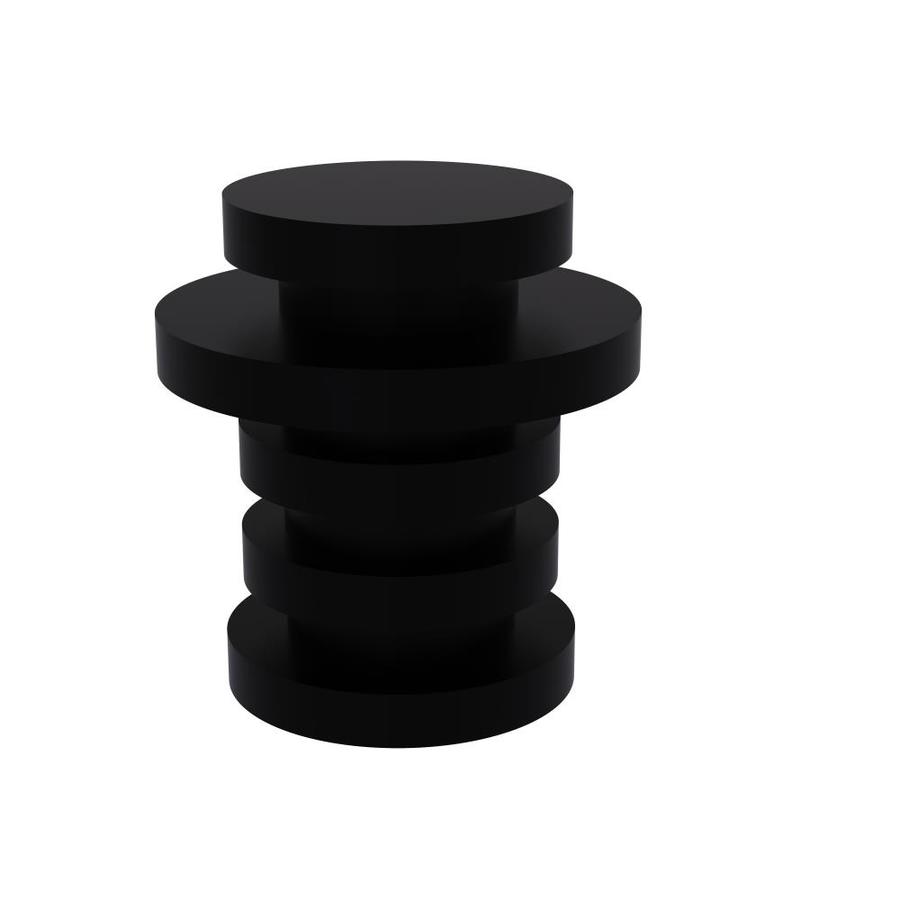 Allied Brass Hardware Matte Black Round Modern Knob at