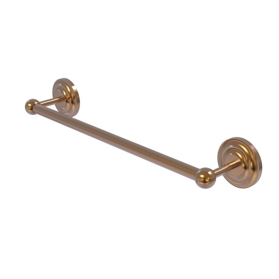 Allied Brass Prestige Que New 24-in Brushed Bronze Wall Mount Single Towel Bar