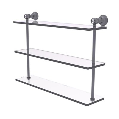 Allied Br Carolina Crystal Matte Gray 3 Tier Bathroom Shelf At Matte Gray 3 Tier Bathroom Shelf