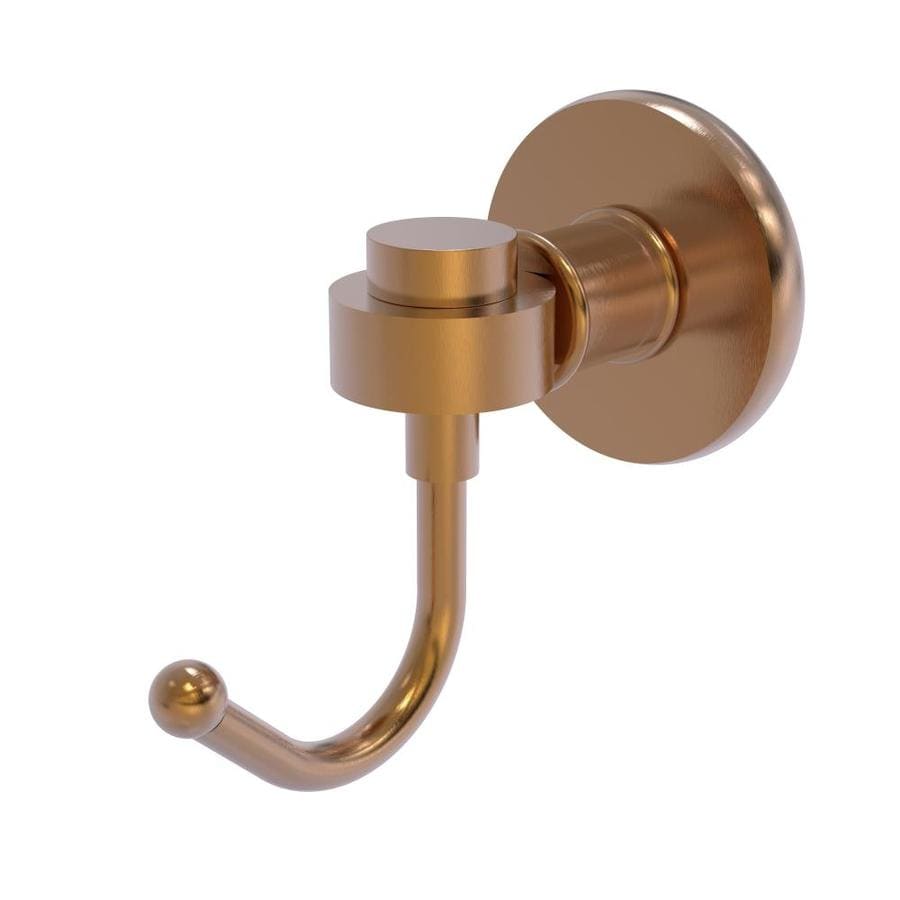 Allied Brass Continental Single Hook Brushed Bronze Towel Hook In The   013895930116 