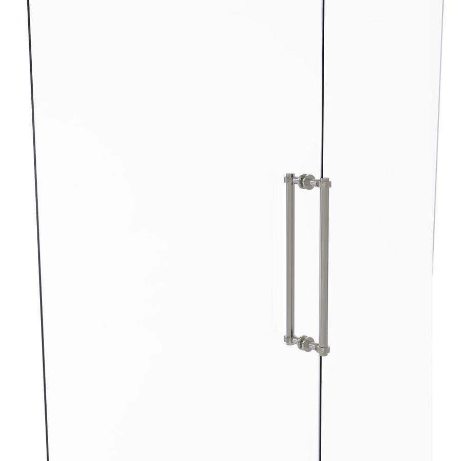 Allied Brass Contemporary 18 In Back To Shower Door Pull With Allied Brass Contemporary 18 In Back To Shower Door Pull With Grooved Accent Satin Nickel