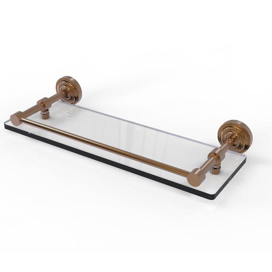 Allied Brass Dottingham Brushed Bronze Brass Bathroom Shelf at Lowes.com