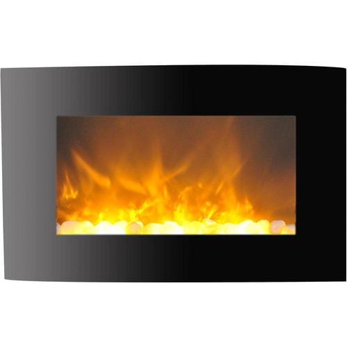 Cambridge 35-in W Black Fan-Forced Electric Fireplace in the Electric ...