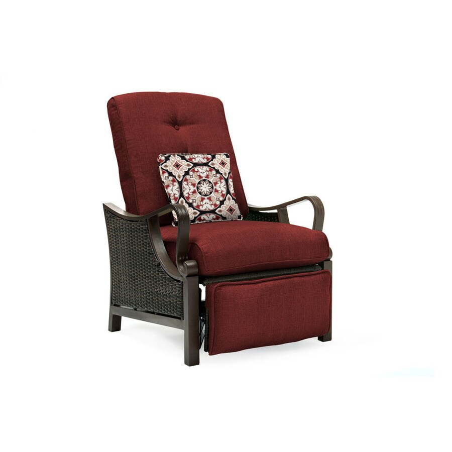 Hanover Outdoor Furniture Ventura Wicker Steel Recliner Chair with
