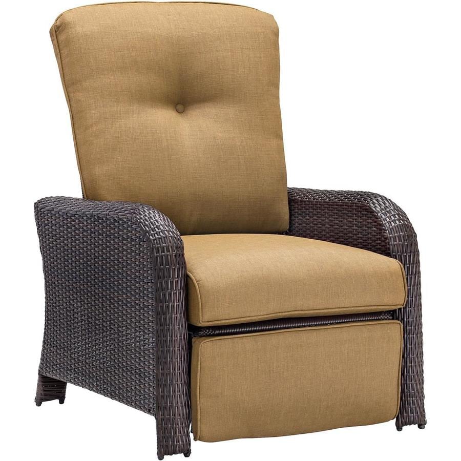 Hanover Outdoor Furniture Strathmere Wicker Wicker Recliner Chair with