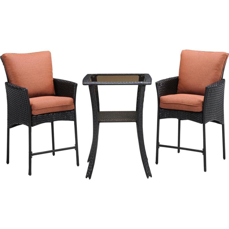 Hanover Outdoor Furniture Strathmere Allure 3Piece Brown Metal Frame